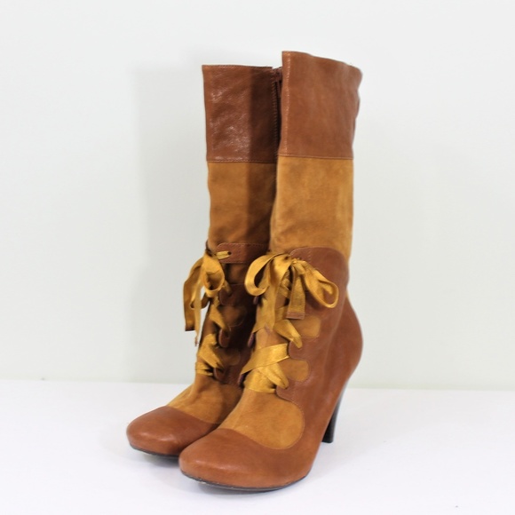 Poetic License Shoes - Poetic License London Brown Leather Boot 9.5